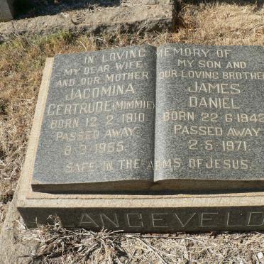 LANGEVELD James Daniel 1942-1971 &amp; Jacomina Gertrude  1910-1965