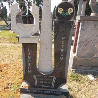LAMBSON Petrus 1935-1998