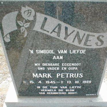 LAYNES Mark Petrus 1945-1989