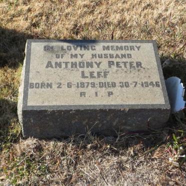 LEFF Anthony Peter 1879-1946