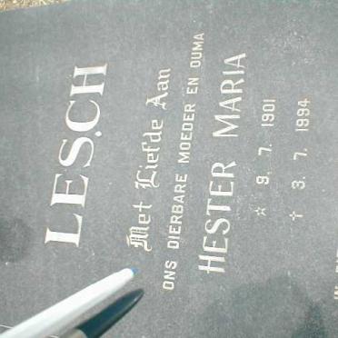 LESCH Hester Maria 1901-1994