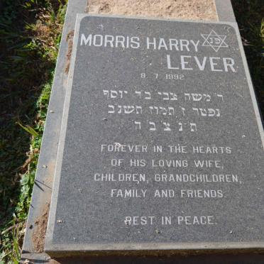 LEVER Morris Harry -1992