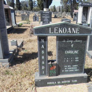 LEKOANE Mashadi Caroline 1926-1998