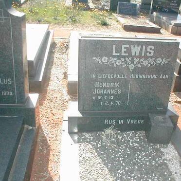 LEWIS Hendrik Johannes 1913-1970