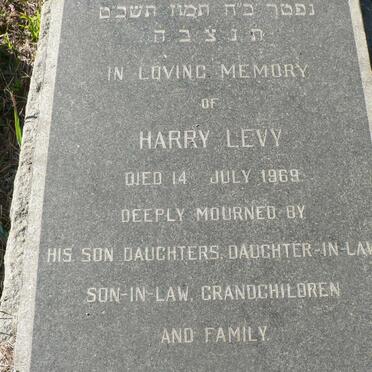 LEVY Harry -1969