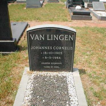 LINGEN Johannes Cornelis, van 1905-1984