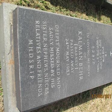 LIEBERTHAL Kalman Behr -1983