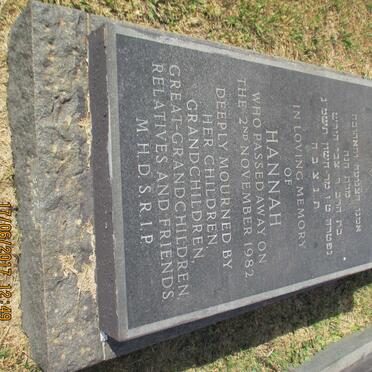 LIPSCHITZ Hannah -1982