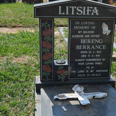 LITSIFA Bereng Berrance 1933-1997