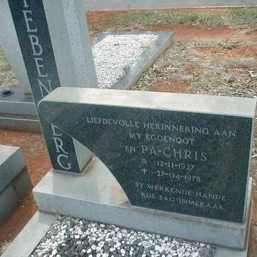 LIEBENBERG Chris 1927-1978