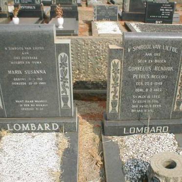 LOMBARD Maria Susanna 1912-1963 :: LOMBARD Cornelus Hendrik Petrus 1949-1967