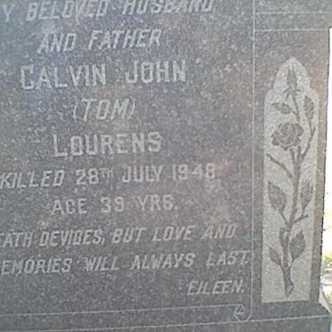 LOURENS Calvin John  -1948