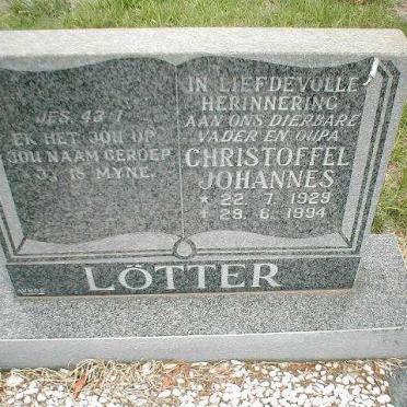 LOTTER Christoffel Johannes 1929-1994