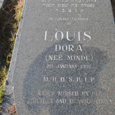 LOUIS Dora nee MINDE -1995
