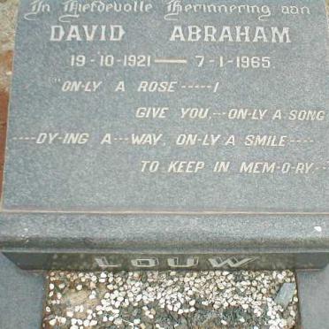 LOUW David Abraham 1921-1965