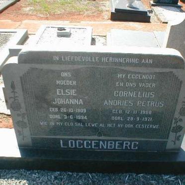 LOGGENBERG Cornelius Andries Petrus 1908-1971 &amp; Elsie Johanna 1909-1994