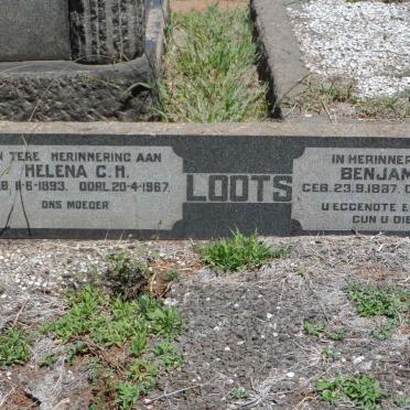 LOOTS Benjamin J. 1887-1959 &amp; Helena C.H. 1893-1967
