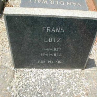 LOTZ Frans 1927-1972