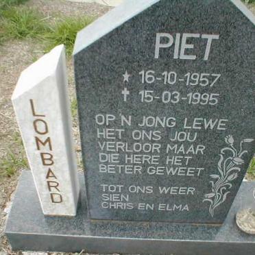 LOMBARD Piet 1957-1995
