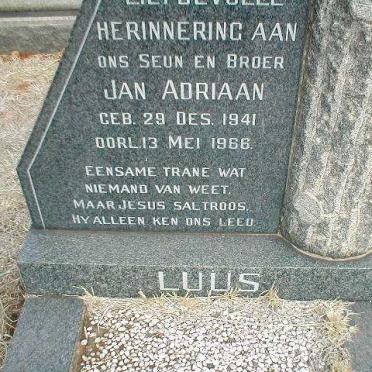 LUÜS  Jan Adriaan 1941-1966
