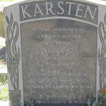 KARSTEN Anna C. 1888-1972