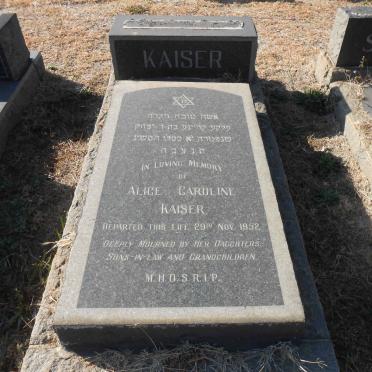KAISER Alice Caroline -1952