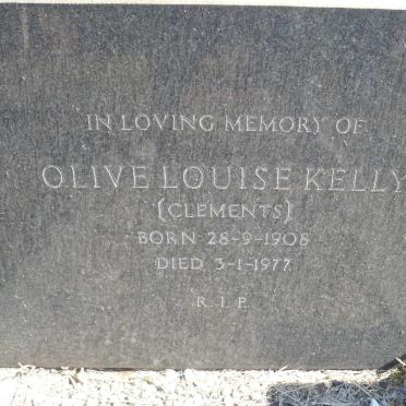 KELLY Olive Louise nee CLEMENTS 1908-1977