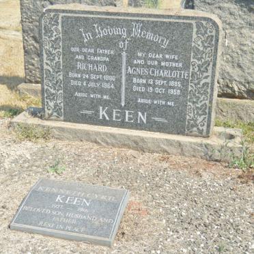 KEEN Richard 1880-1964 &amp; Agnes Charlotte 1885-1958 :: KEEN Kenneth Cyril 1927-1986