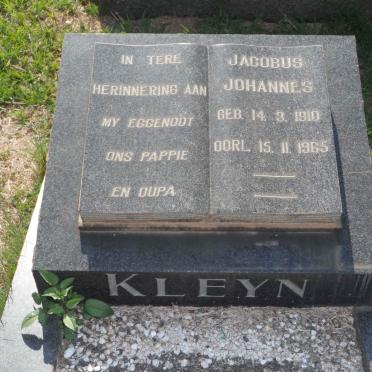 KLEYN Jacobus Johannes 1910-1965
