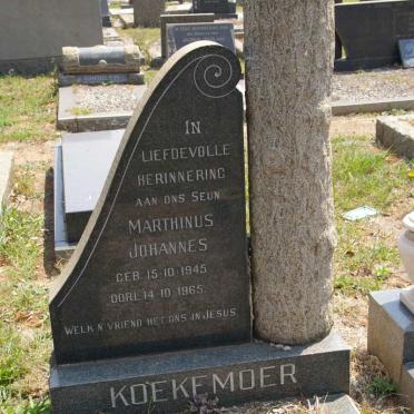 KOEKEMOER Marthinus Johannes 1945-1965