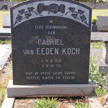 KOCH Gabriel van Eeden 1931-1972