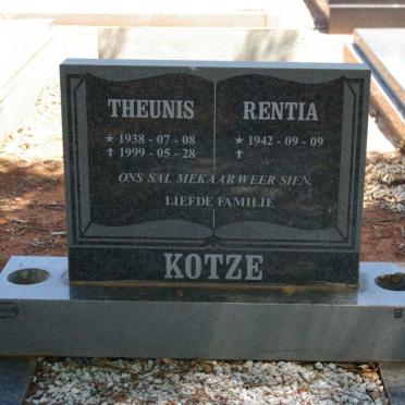 KOTZE Theunis 1938-1999 &amp; Rentia 1942-