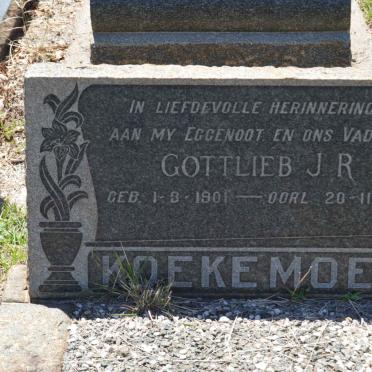 KOEKEMOER Gottlieb J.R. 1901-1957
