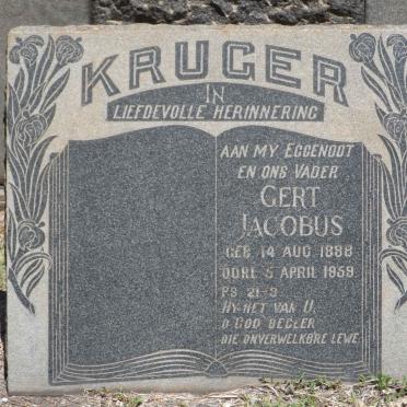KRUGER Gert Jacobus 1888-1959