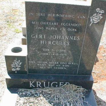 KRUGER Gert Johannes Hercules 1914-1975