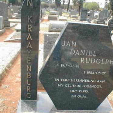 KRAAYENBURG Jan Daniel Rudolf, van 1917-1984