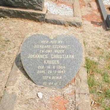 KRUGER Johannes Christiaan 1904-1947