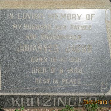 KRITZINGER Johannes Jacob 1901-1966