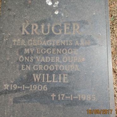KRUGER Willie 1906-1985