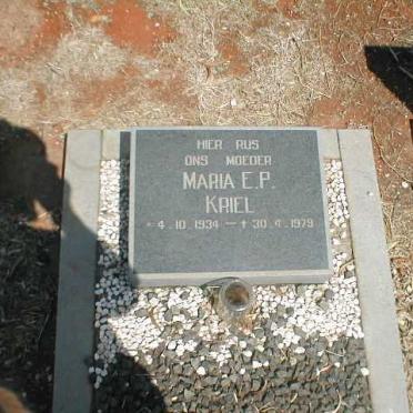 KRIEL Maria E.P. 1934-1979