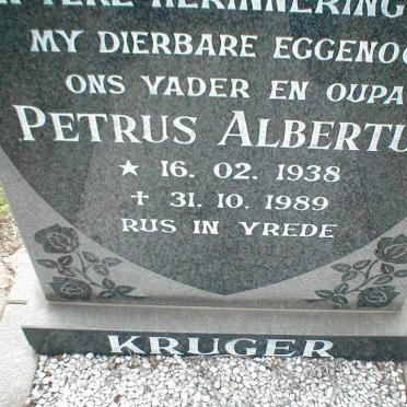 KRUGER Petrus Albertus 1938-1989