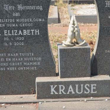 KRAUSE Johannes Paul 1916-1984 &amp; Sarie Elizabeth 1920-2002