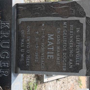 KRUGER Matie nee VISAGE 1951-1982
