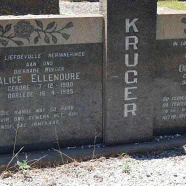 KRUGER Dirk Jacobus 1899-1962 &amp; Alice Ellenoure 1900-1995