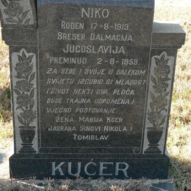 KUĆER Niko 1913-1959