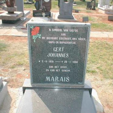 MARAIS Gert Johannes 1931-1998