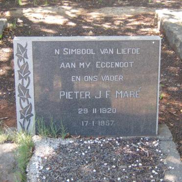 MARE Pieter J.F. 1920-1957