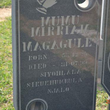 MAGAGULE Mumu Mirriam 1924-1999