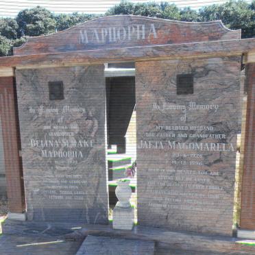 MAPHOPHA Jafta Magomarela 1926-1996 &amp; Belina Semake 1935-2007