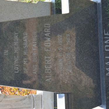 MALONE Albert Edward 1902-1969